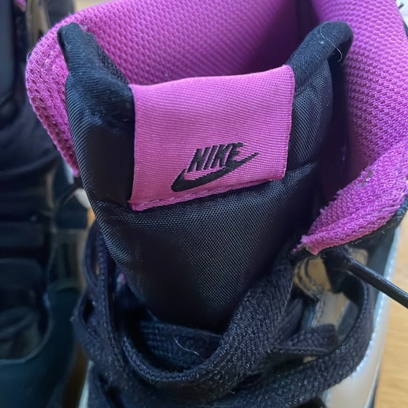 Size 11 - Nike Terminator Hi Black, Club Pink, Metallic Silver, White like new - Picture 10 of 12